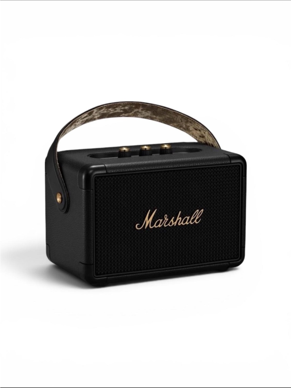 Marshall Compact Portable Bluetooth Speaker in Black and Gold